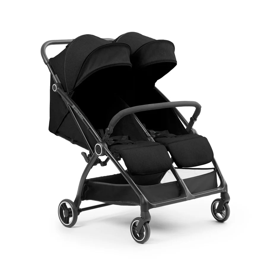 Ickle Bubba Aries Double Autofold Stroller, Black