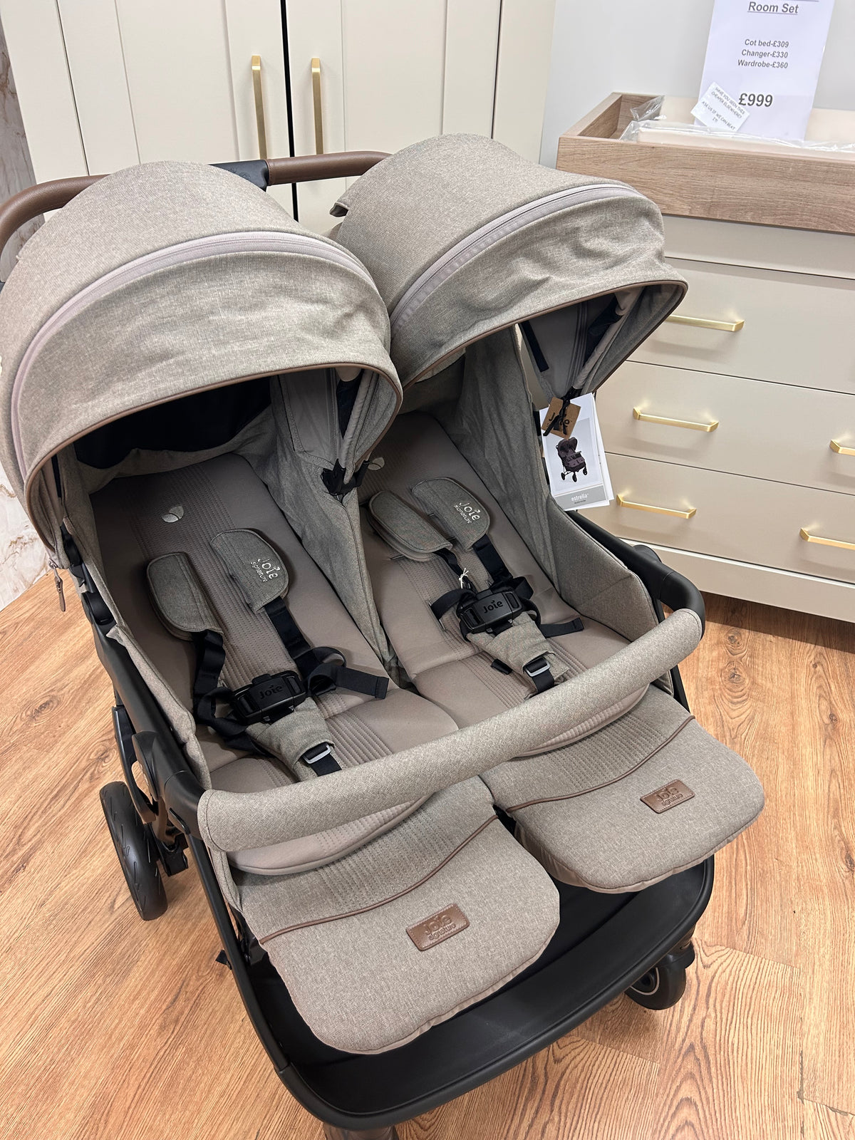 Joie Estrella twin ~ Maple ~ ex display Birmingham store