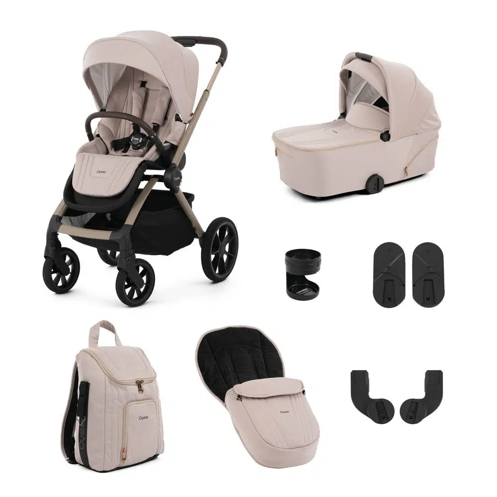 Oyster Vee stroller & carrycot package ~ Vanilla