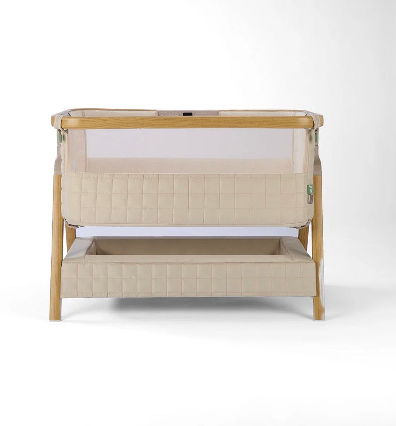 Tutti Bambini CoZee Sense Bedside Crib ~ Toasted oak/Sand