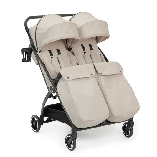 Ickle Bubba Aries Double Max Autofold Stroller, Stone