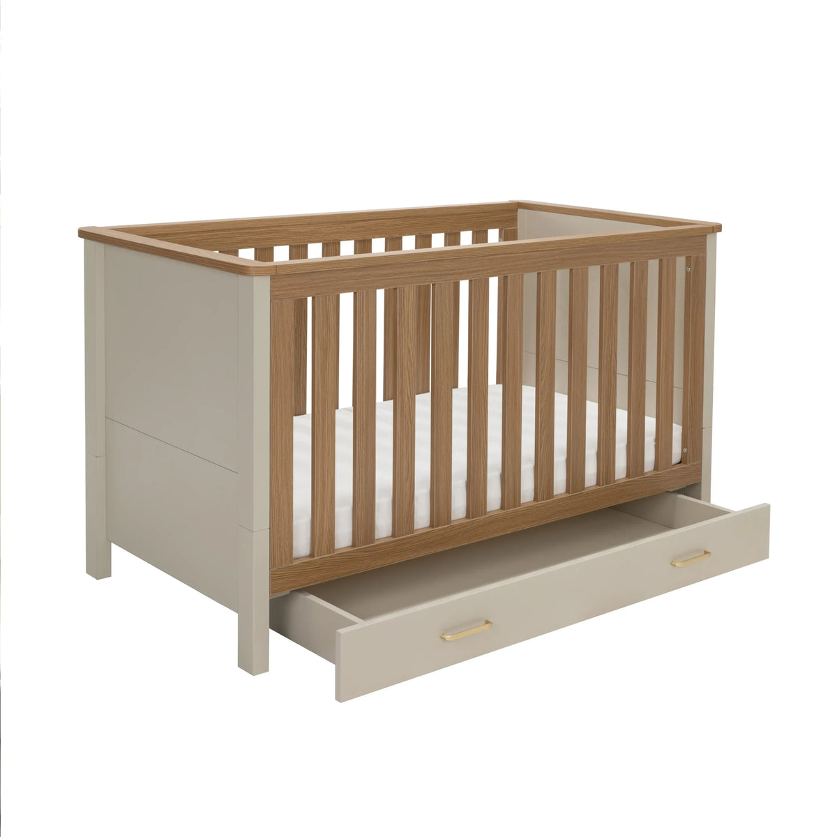 Babymore Mira cot bed - Cashmere warm oak