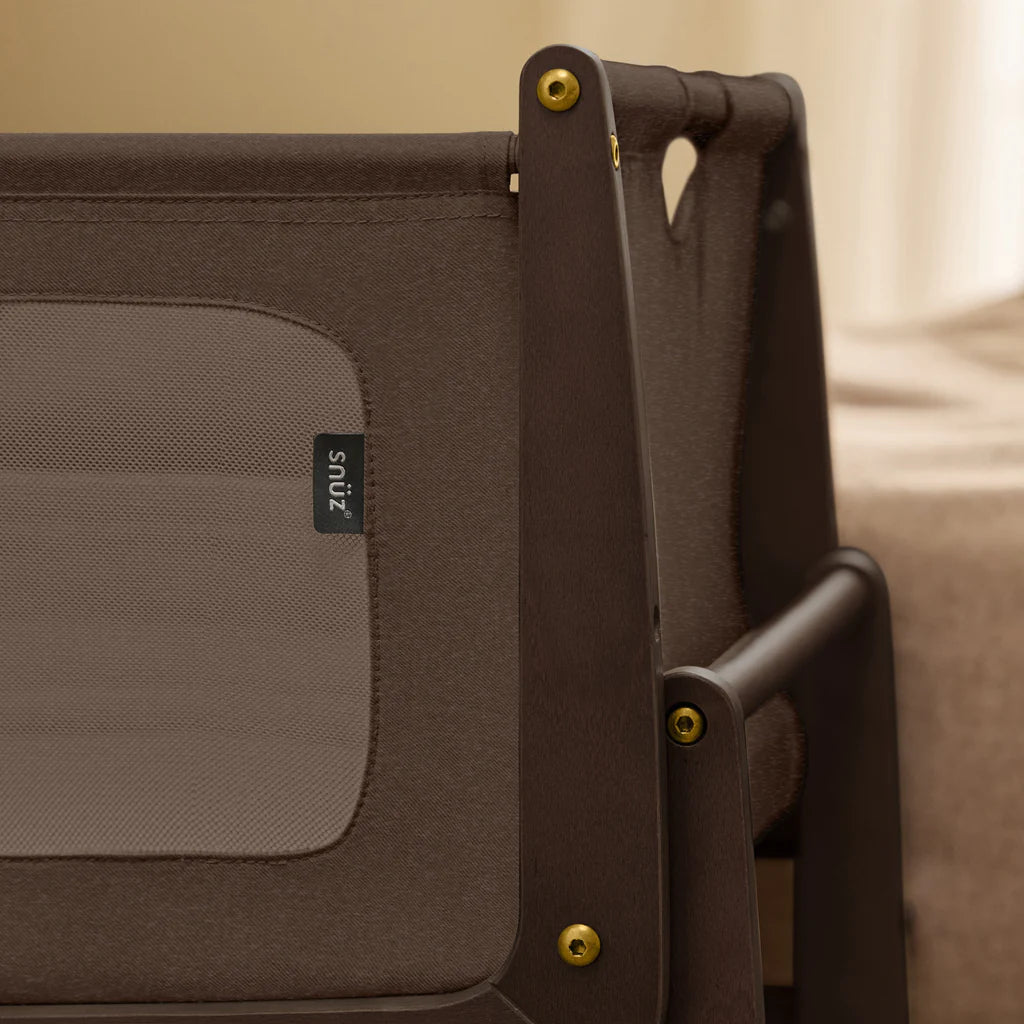 SnuzPod5 Bedside Crib Chocolate