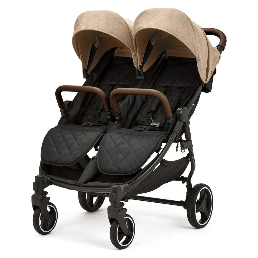 Ickle Bubba Venus Double Stroller - Biscuit