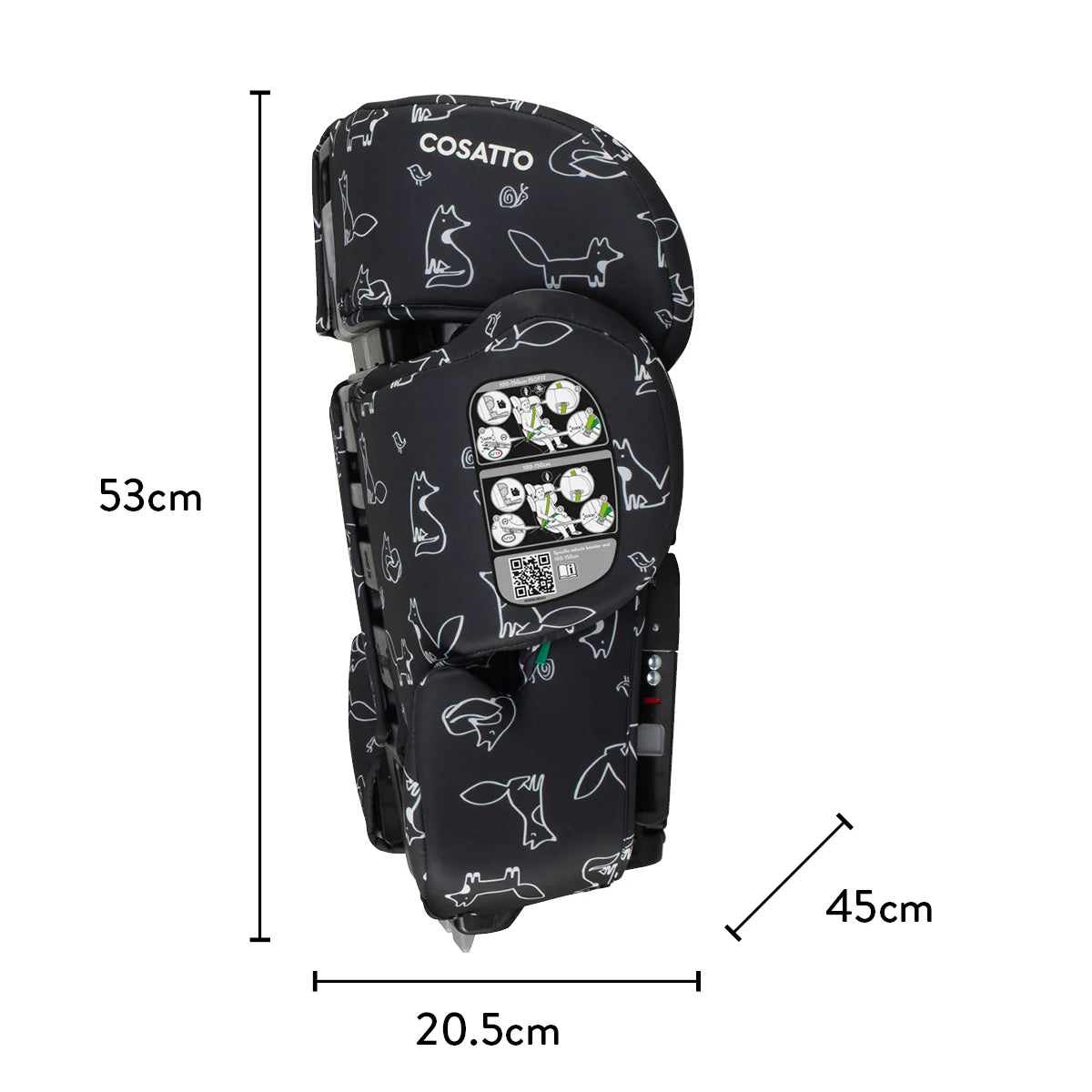 Cosatto Ninja i-Go R129 Travel Car Seat Foxed
