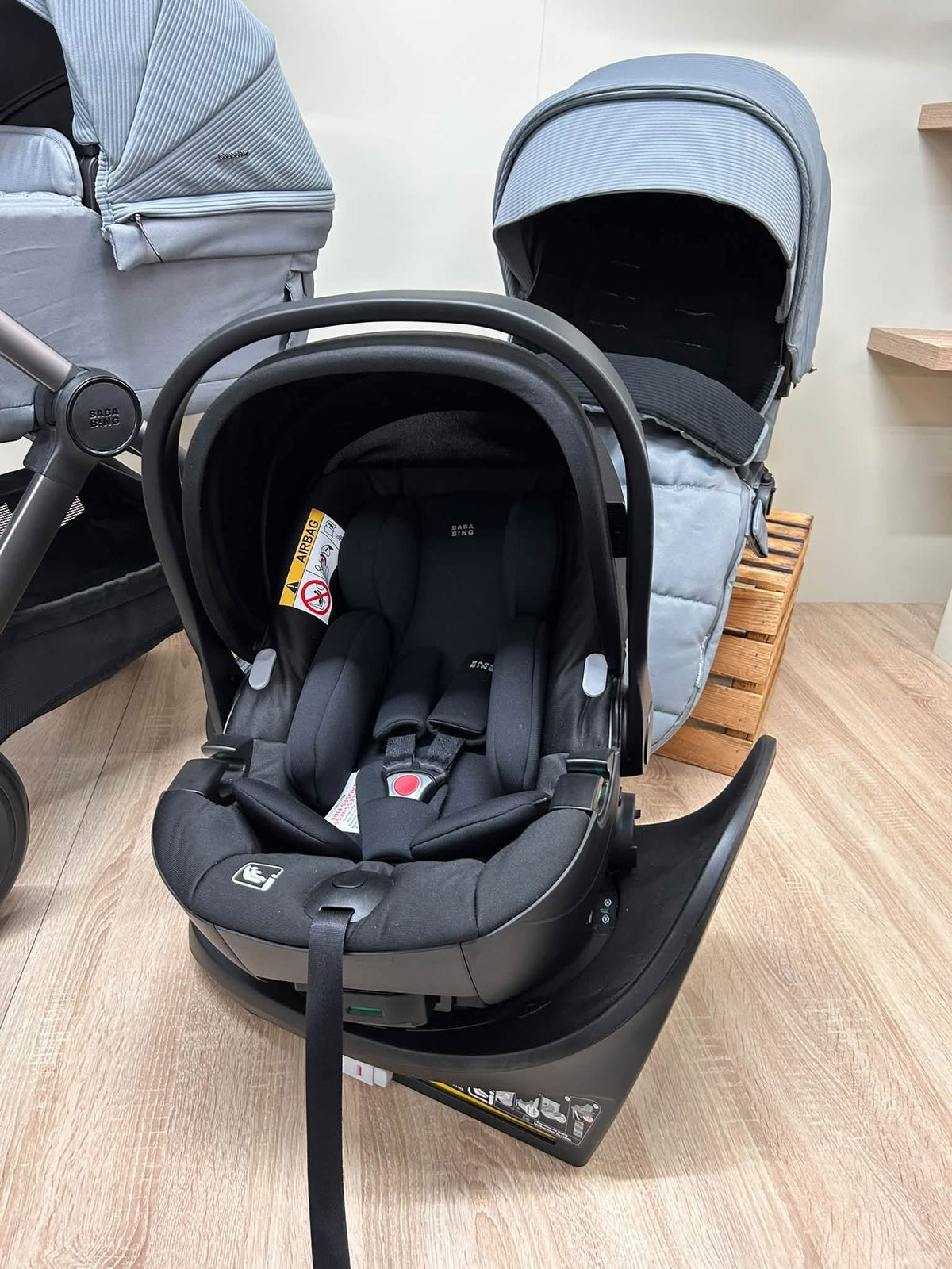 Bababing Raffi travel system - duck egg ~ ex display Birmingham store