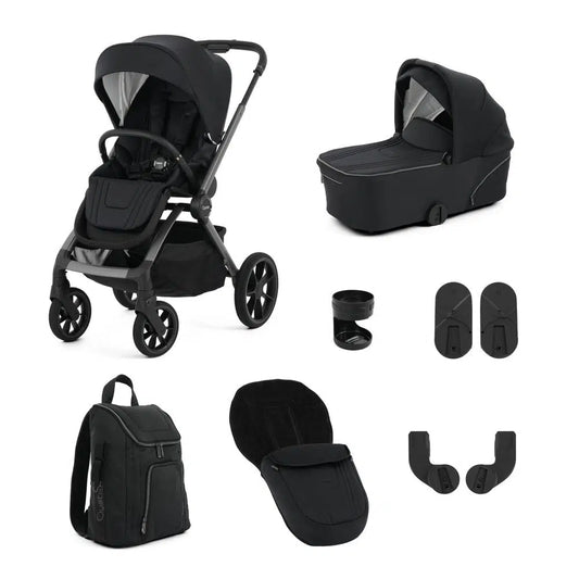 Oyster Vee stroller & carrycot package ~ Liquorice