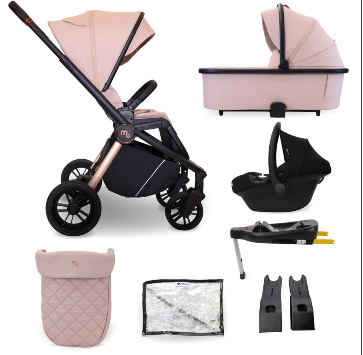 My Babiie Mb450i Pastel Pink Inc isofix Base * PRE ORDER