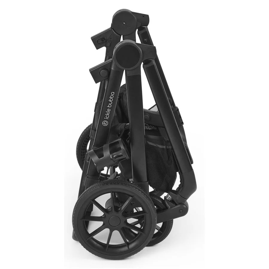 Ickle Bubba Virgo Twin 18 Piece Travel System with i-Size Cirrus Car Seats & Isofix Bases, Stone