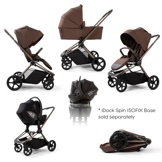 Red Kite Push Me Cruise 3 In 1 With Folding Carrycot Chestnut