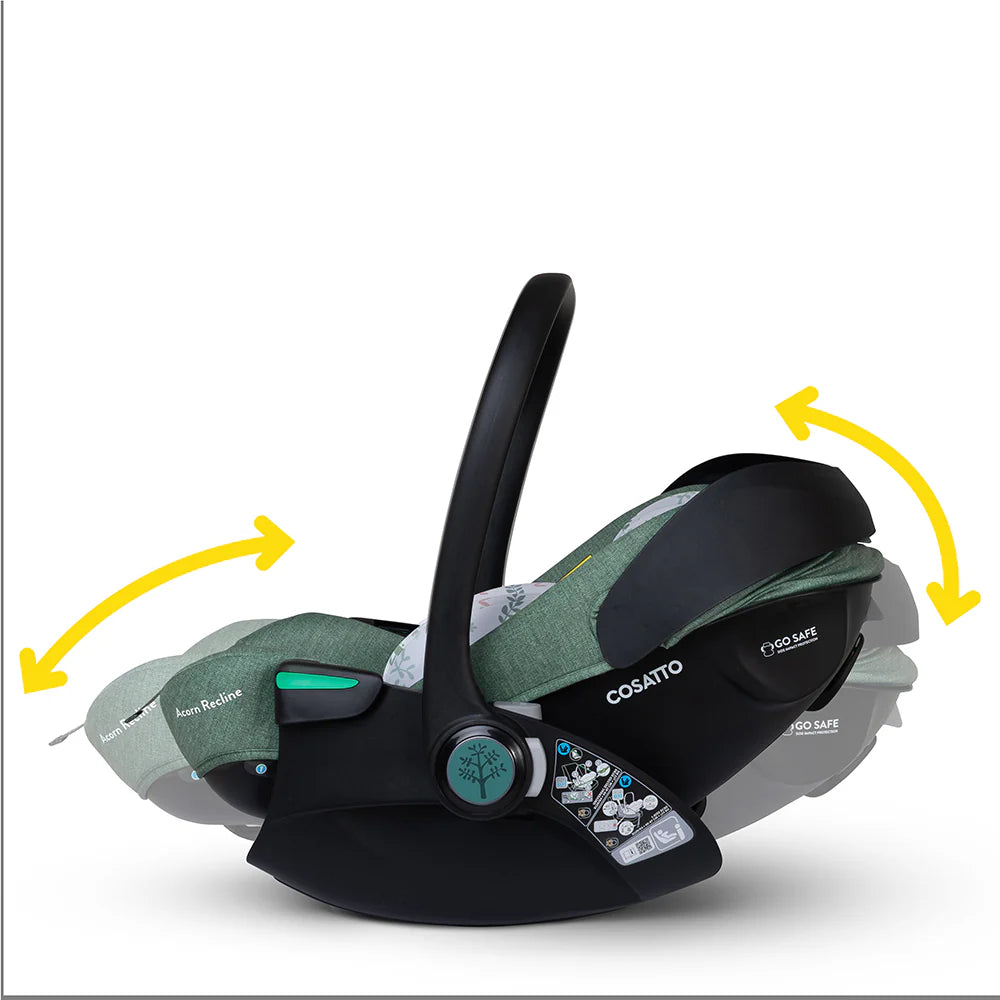 Cosatto Woosh City Recline Car Seat Bundle Meadow