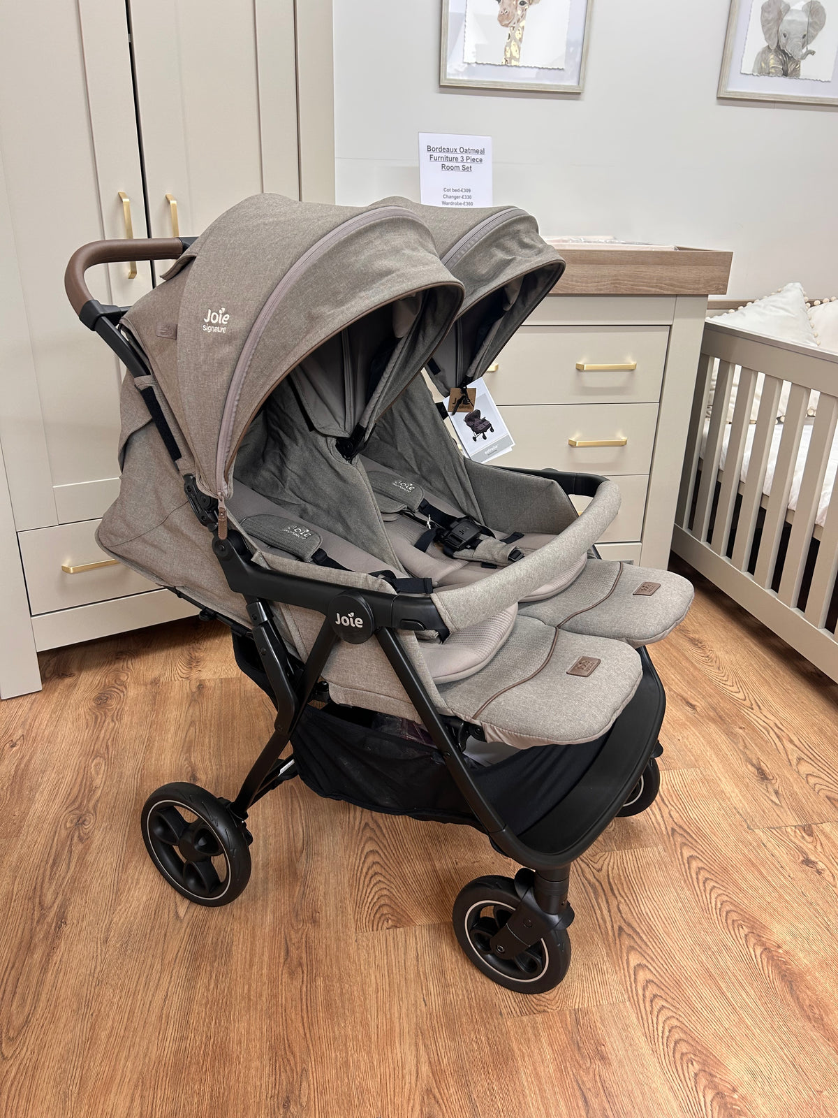 Joie Estrella twin ~ Maple ~ ex display Birmingham store