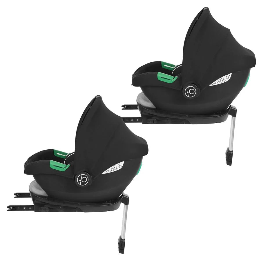 Ickle Bubba Virgo Twin 18 Piece Travel System with i-Size Cirrus Car Seats & Isofix Bases, Stone