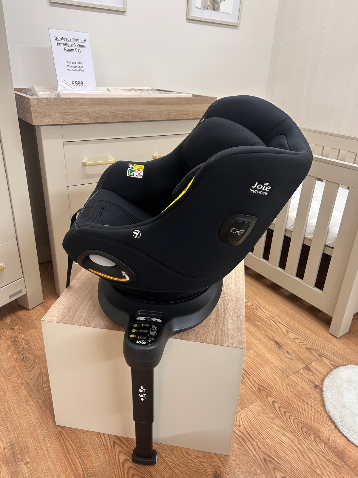 Joie car seat trio - I level pro, I harbour E & encore 360 base - open box Birmingham store