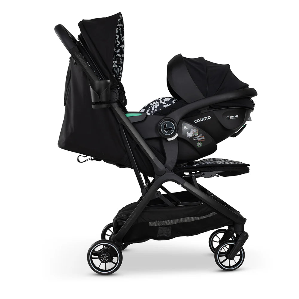 Cosatto Woosh City Recline Car Seat Bundle Silhouette