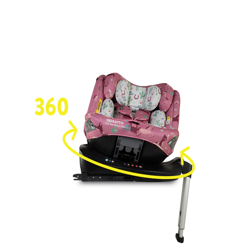 Cosatto Get Set Grow Plus i-Size 360 Car Seat - Pony Party