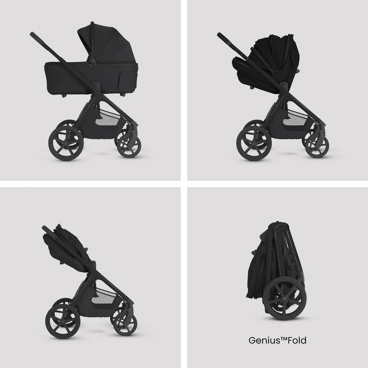 Silver Cross Cove 2 Onyx Travel System Ultimate 360 Family Car Seat Bundle (11 piece)