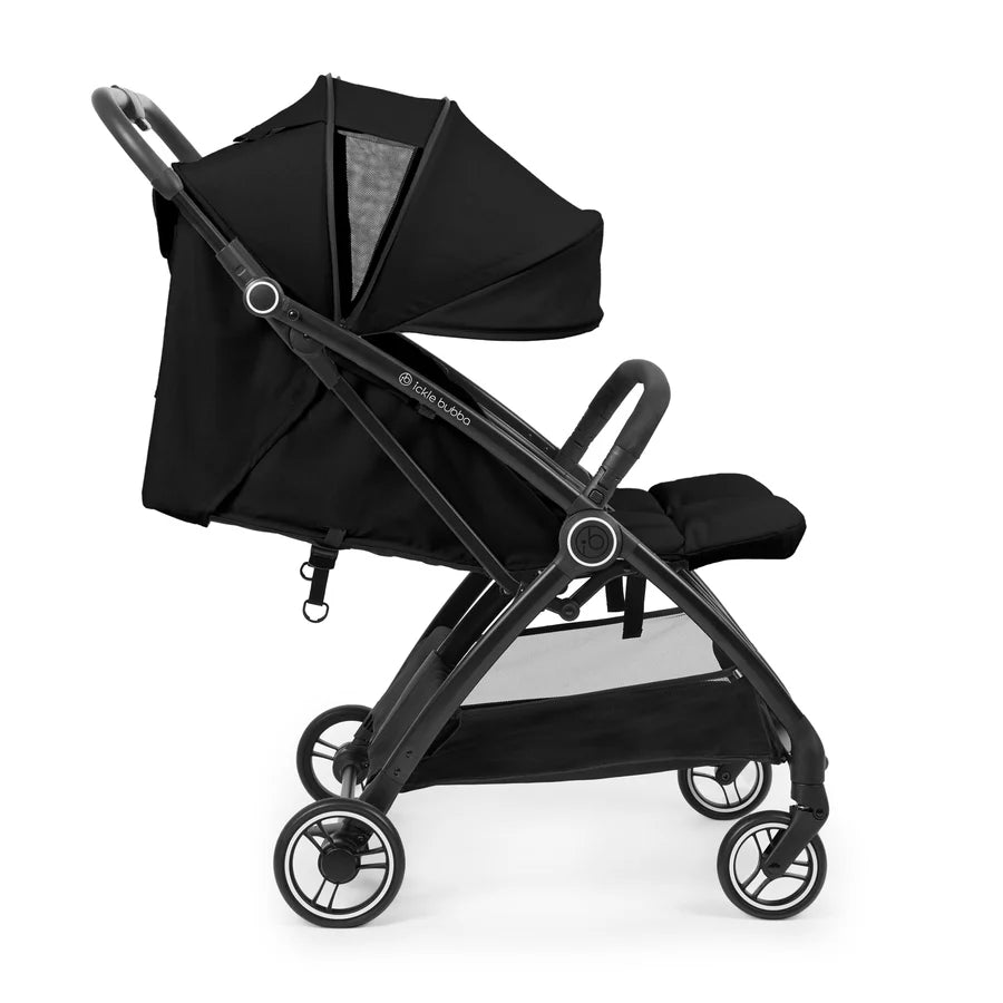 Ickle Bubba Aries Double Autofold Stroller, Black