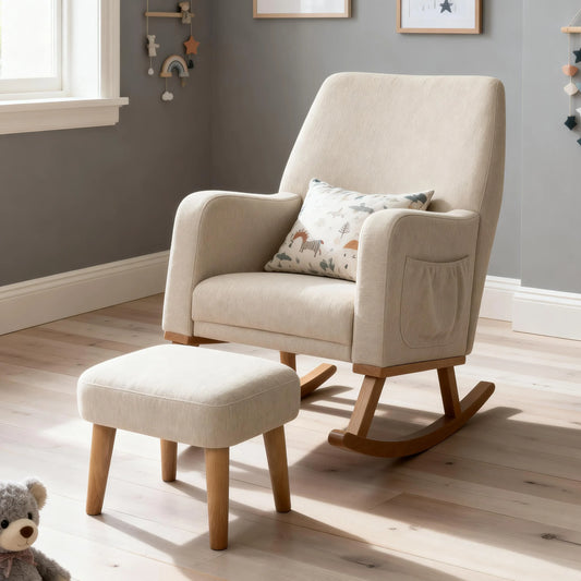 Babymore Callie Nursing Chair - Oatmeal