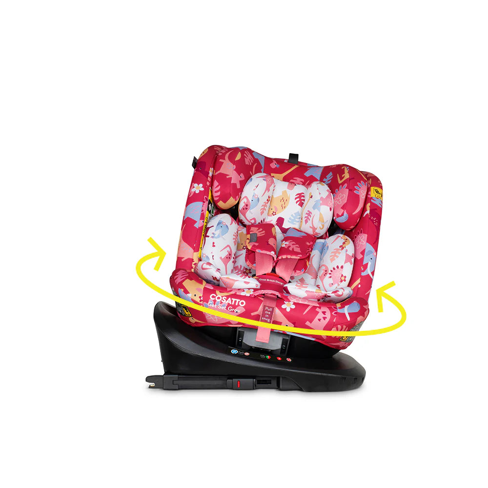 Cosatto Get Set Grow i-Size Car Seat Dino Delite