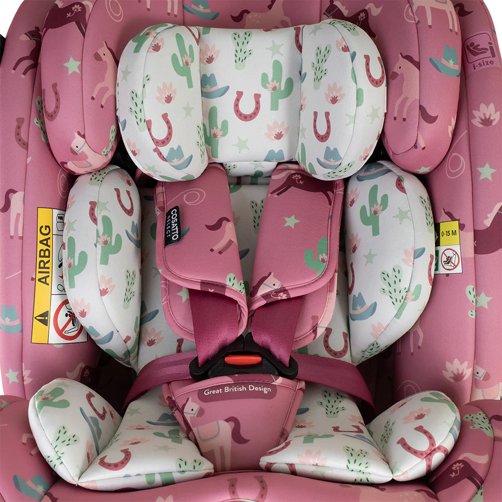 Cosatto Get Set Grow Plus i-Size 360 Car Seat - Pony Party