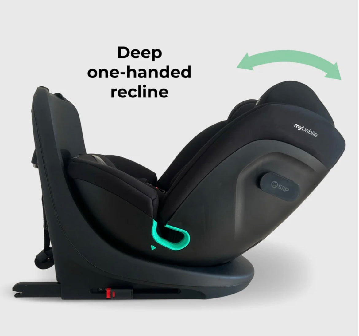 My Babiie Easy Spin R129 Car Seat com with Top Tether - Black