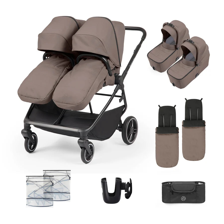 Ickle Bubba Altair Twin Stroller, Mink * PRE ORDER BEGINNING OCTOBER