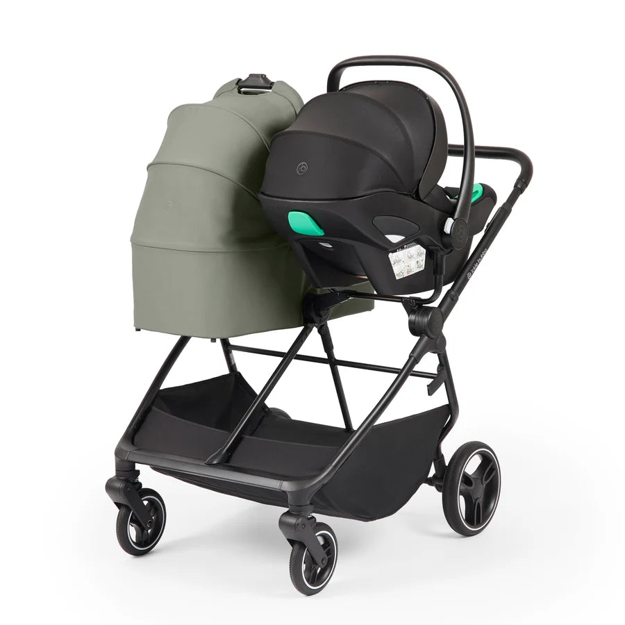 Ickle Bubba Altair Growing Families 13 Piece Travel System with i-Size Nimbus 180 Spin Car Seat & ISOFIX Base, Laurel Green   *PRE ORDER BEGINNING OCTOBER