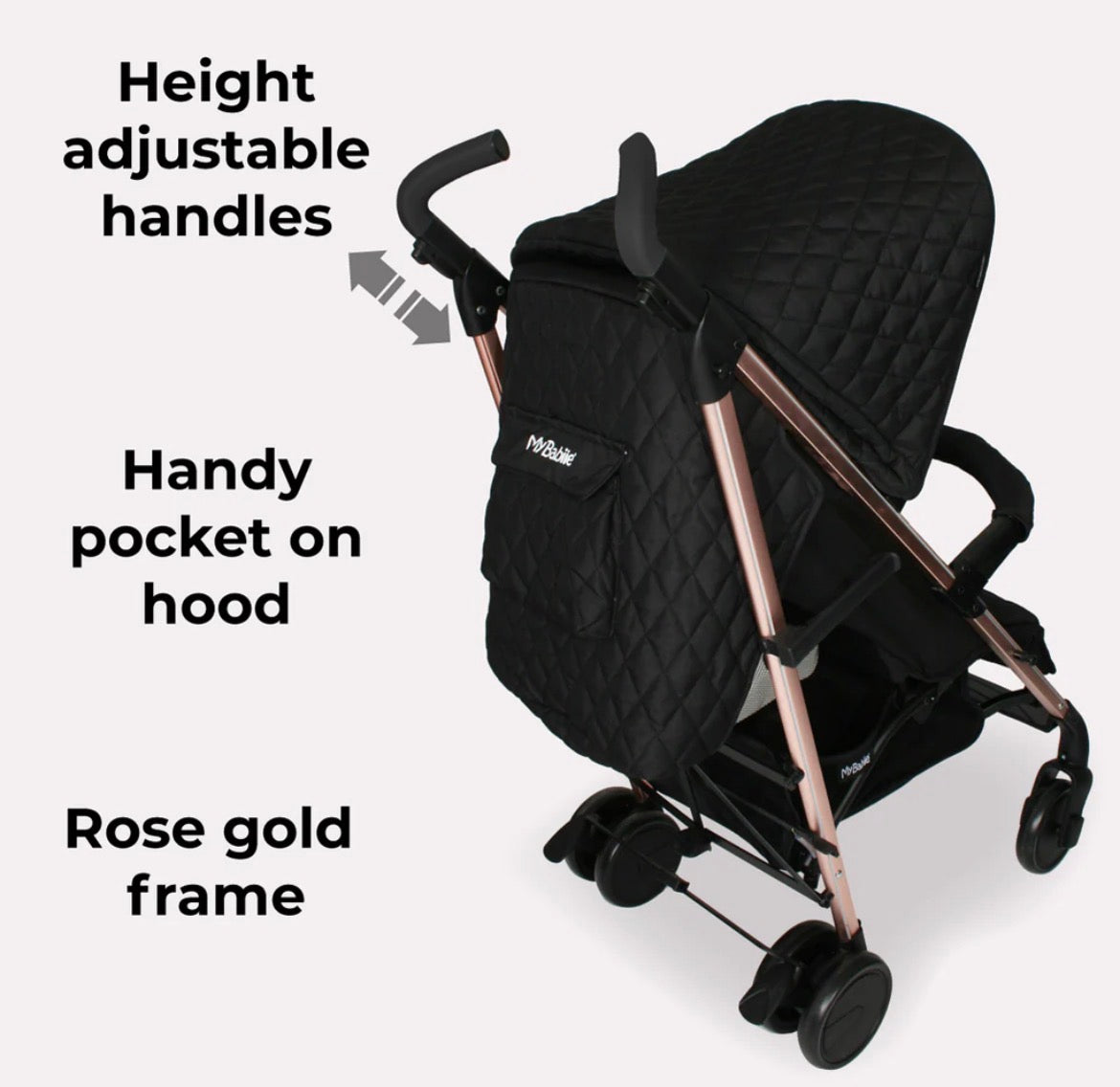 My Babiie MB51 quilted black