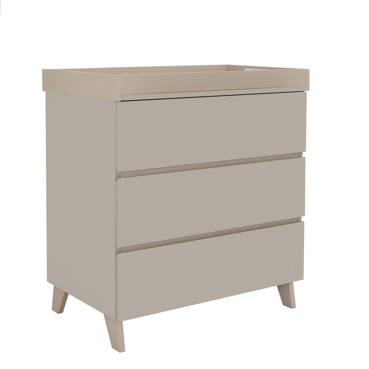 Babymore Mira Nursery Chest Changer – Cashmere Warm Oak