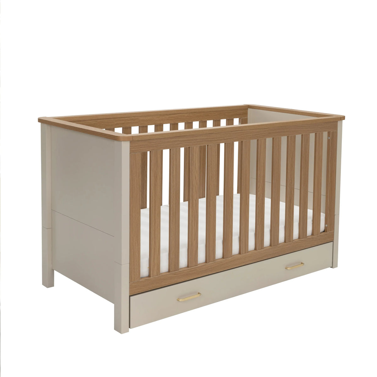 Babymore Mira cot bed - Cashmere warm oak