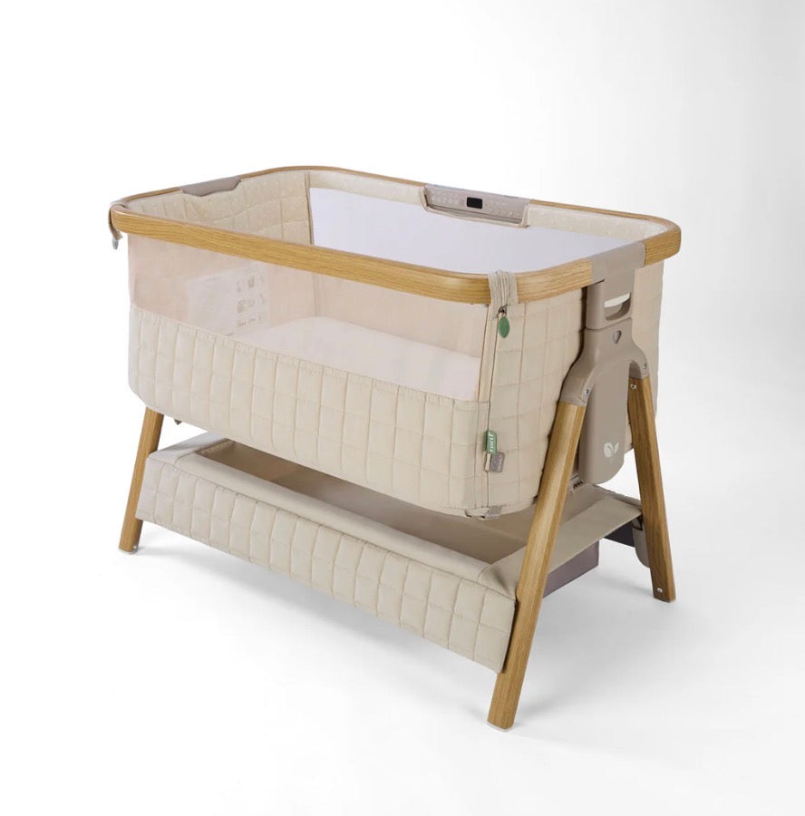 Tutti Bambini CoZee Sense Bedside Crib ~ Toasted oak/Sand