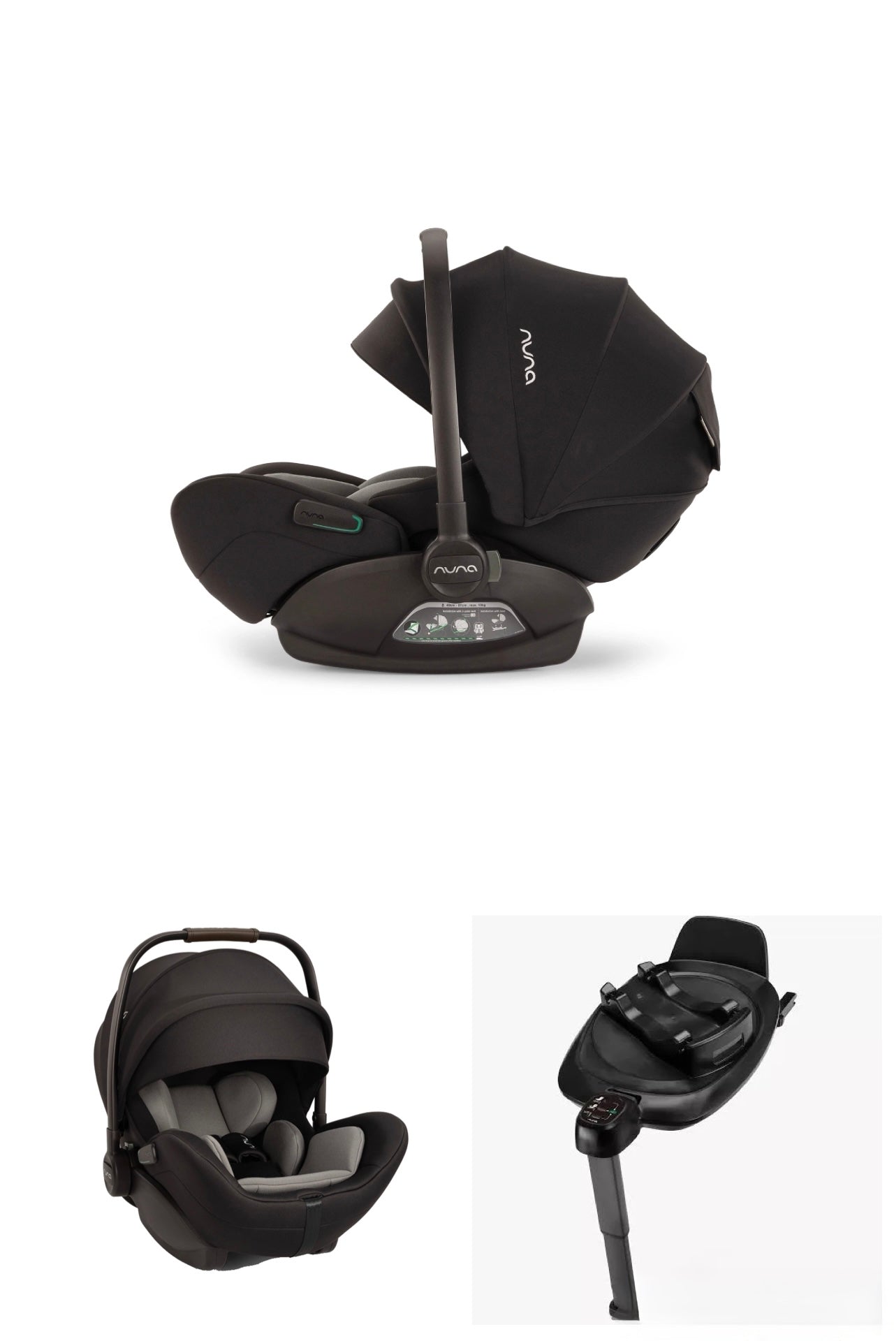 Nuna ARRA FLEX Car Seat and Rotating Next base  - Caviar