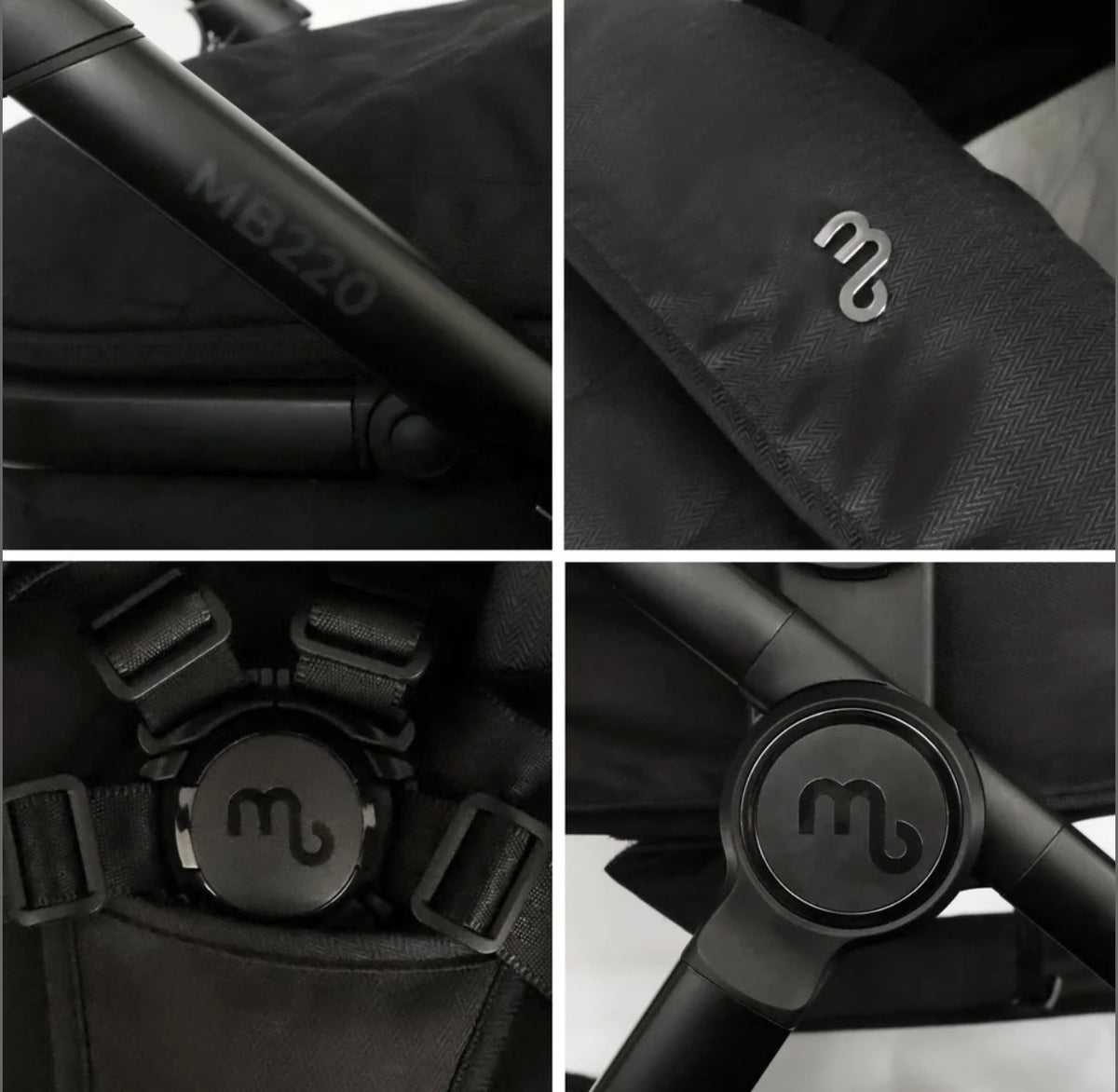 My Babiie MB220 3in1 Travel System with Base Black