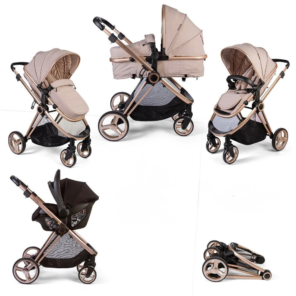 Red Kite Push Me Pace i-size Latte Travel System