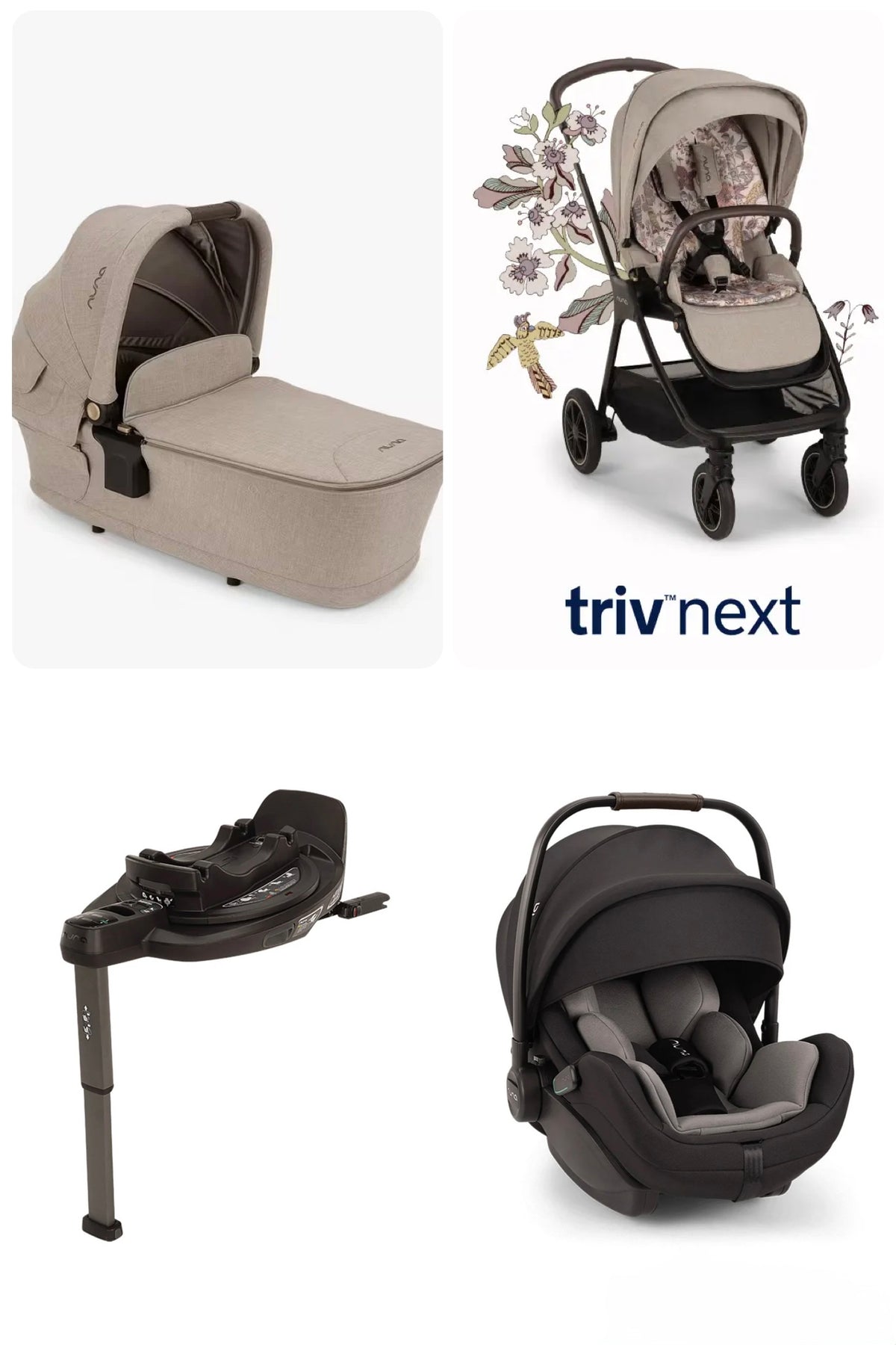 Nuna TRIV Next & ARRA Flex & BASE Curv Bundle - Liberty
