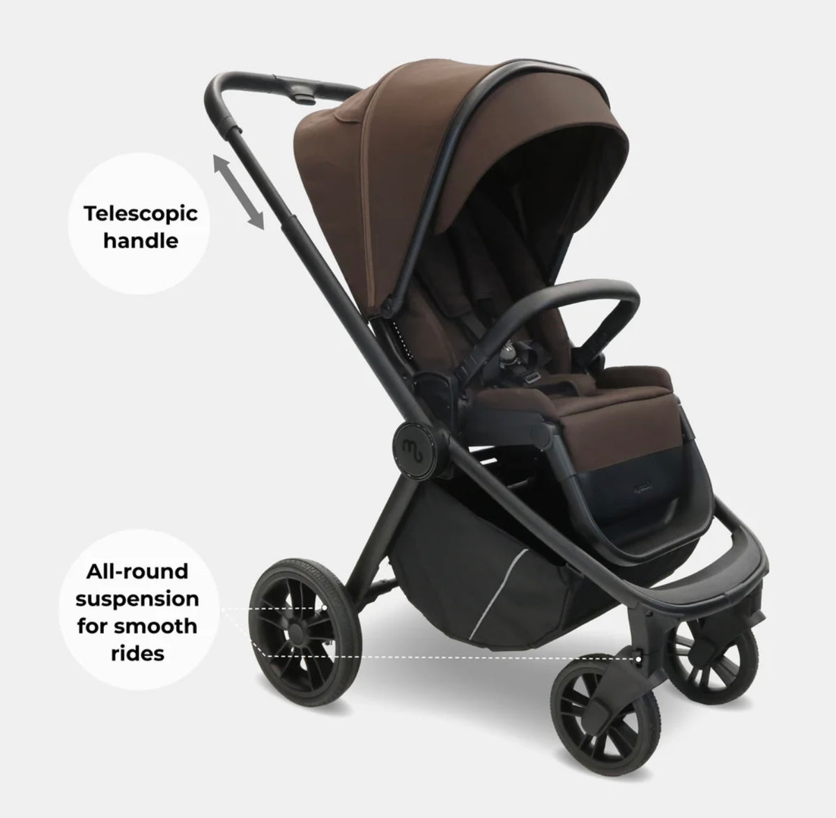 My Babiie MB450 Pushchair - Chocolate *PRE ORDER