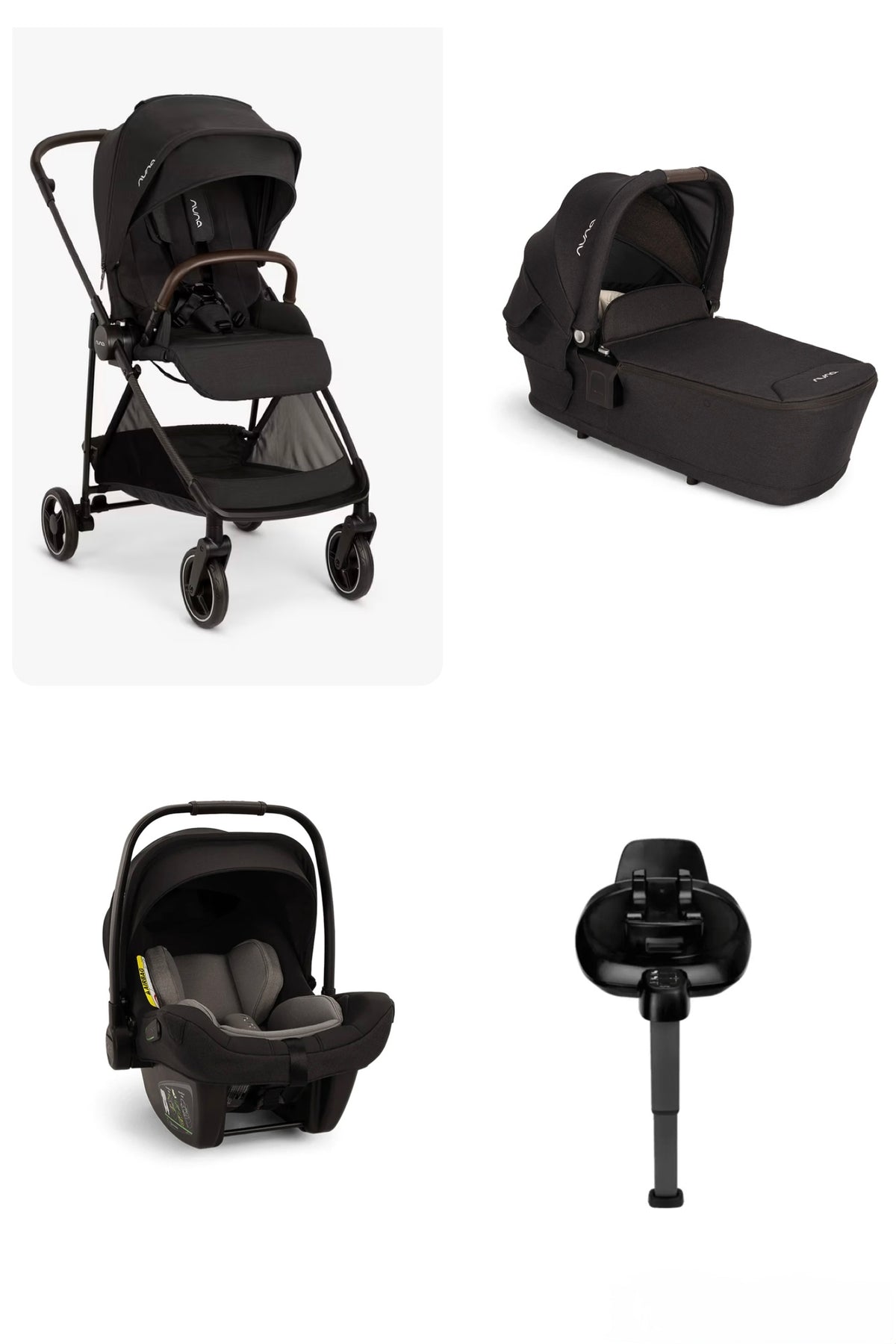 Nuna Ixxa Next Lyt Carrycot + Pipa Next - Caviar