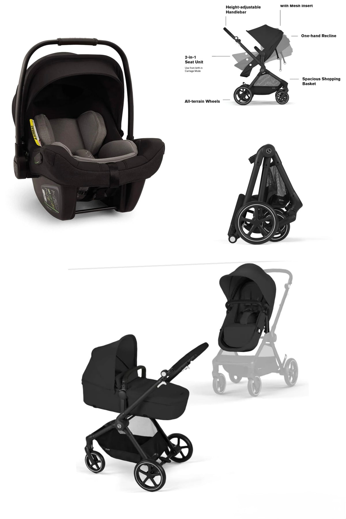 Cybex Eos 2 in 1 Inc Nuna Pipa Next Car Seat