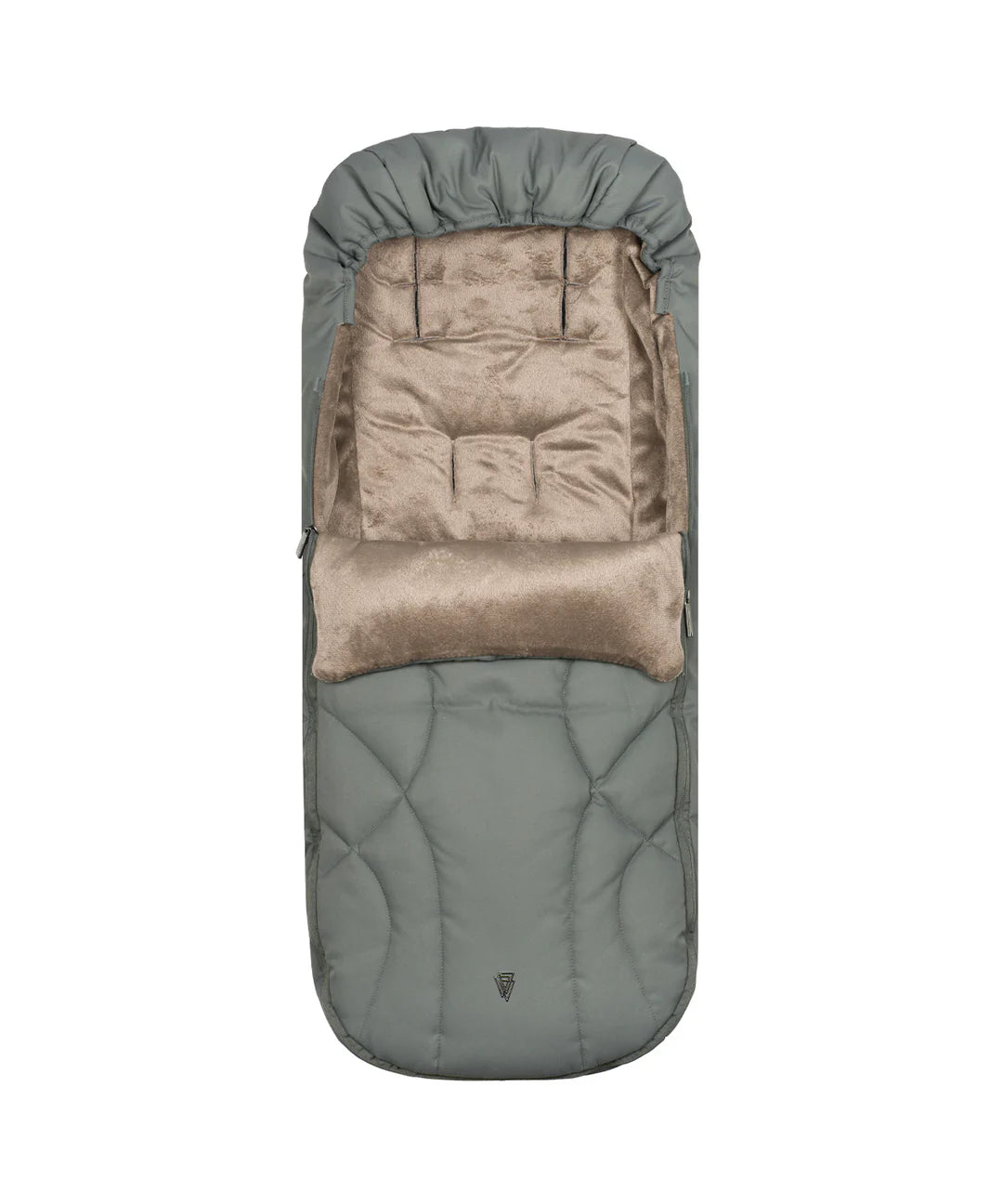 Venicci Upline3 Travel System Inc Tiago Car Seat & 360 Base 13 Piece Luxury Bundle - Aloe Beige Car Seat