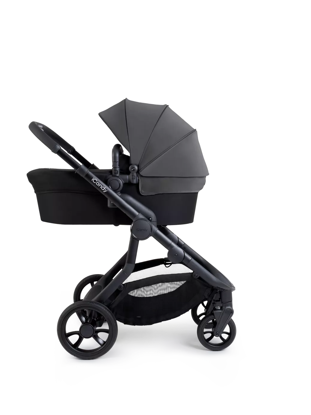 Orange 4 Double Pushchair Bundle Jet, Fossil
