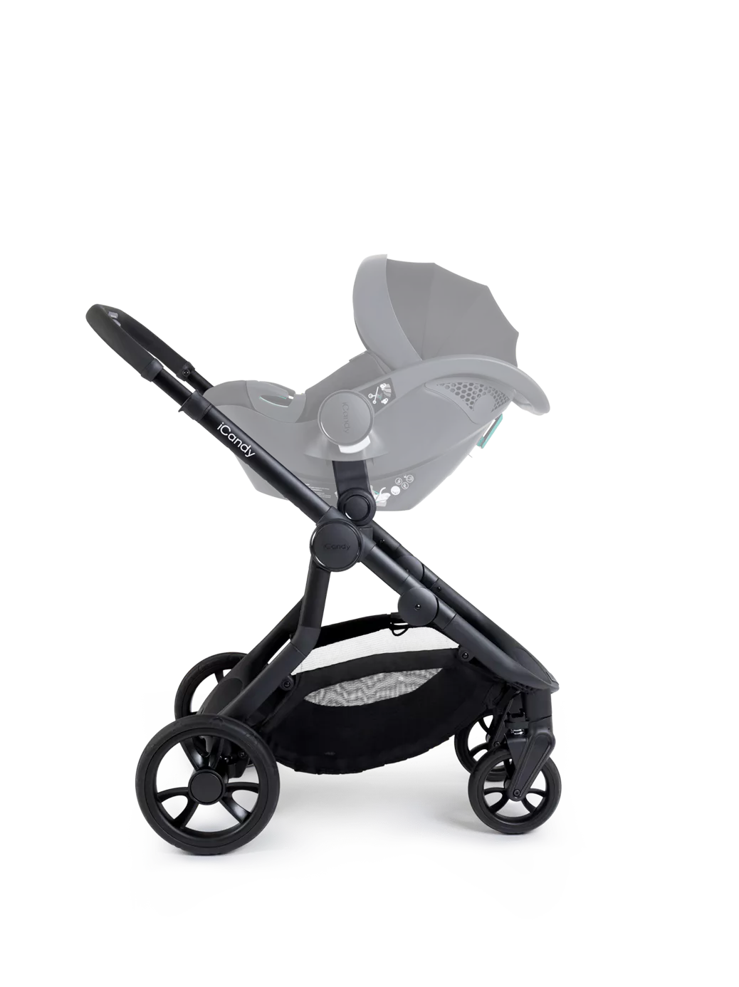 Orange 4 Double Pushchair Bundle Jet, Fossil