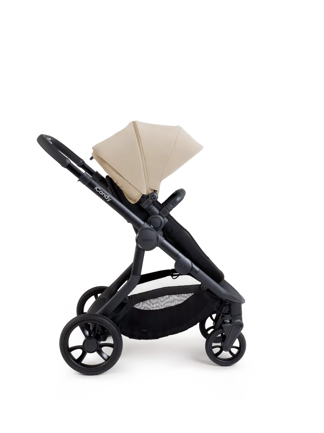 Orange 4 Double Pushchair Bundle Jet, Latte