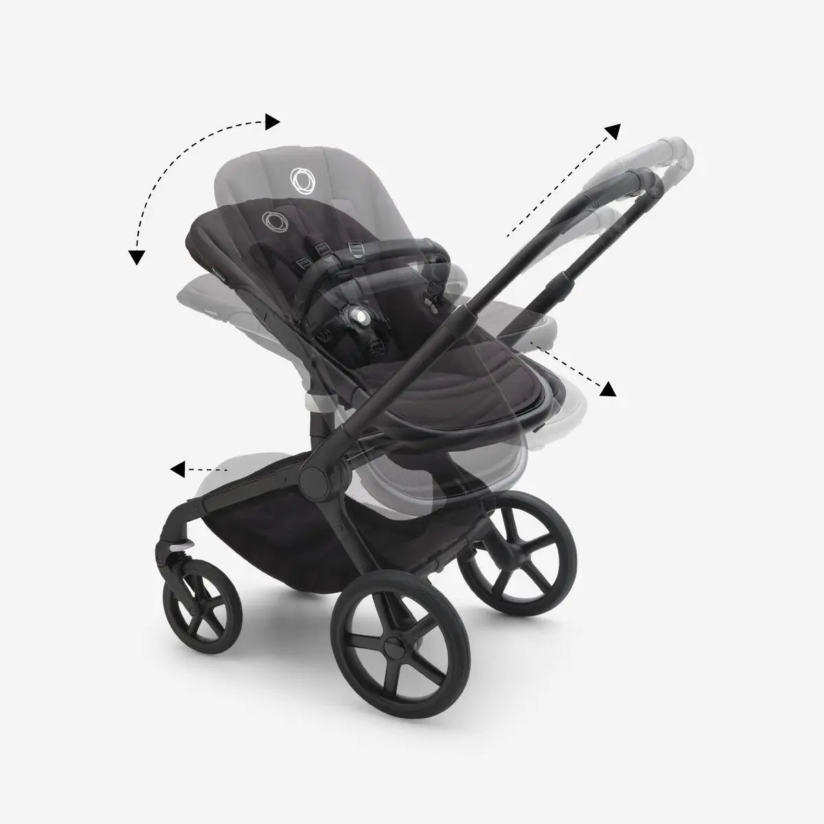 Bugaboo Fox 5 carrycot and seat pushchair Grey Melange