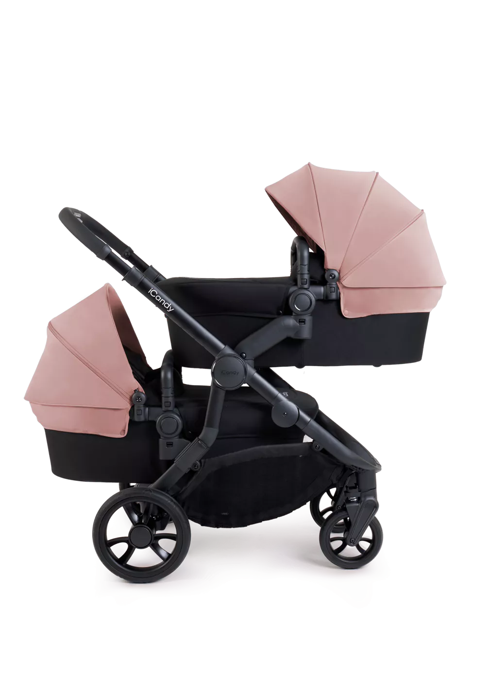 Orange 4 Twin Pushchair Bundle Jet Rose