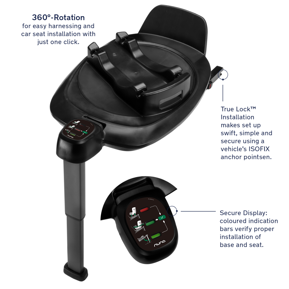 Nuna TODL NEXT Car Seat and Base Next - Caviar