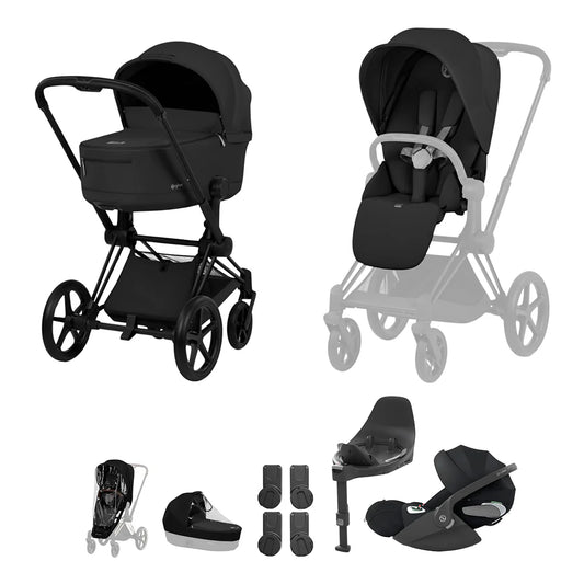 Cybex Priam Ultimate Bundle - Comfort Collection Sepia Black Black Chasis