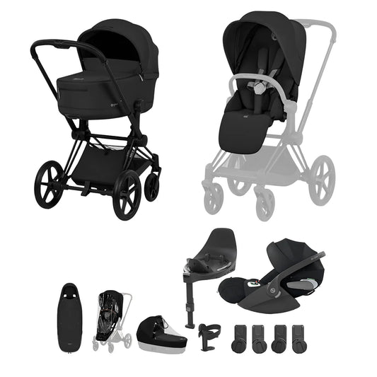 Cybex Priam Ultimate Accessory Bundle - Comfort Collection Sepia Black