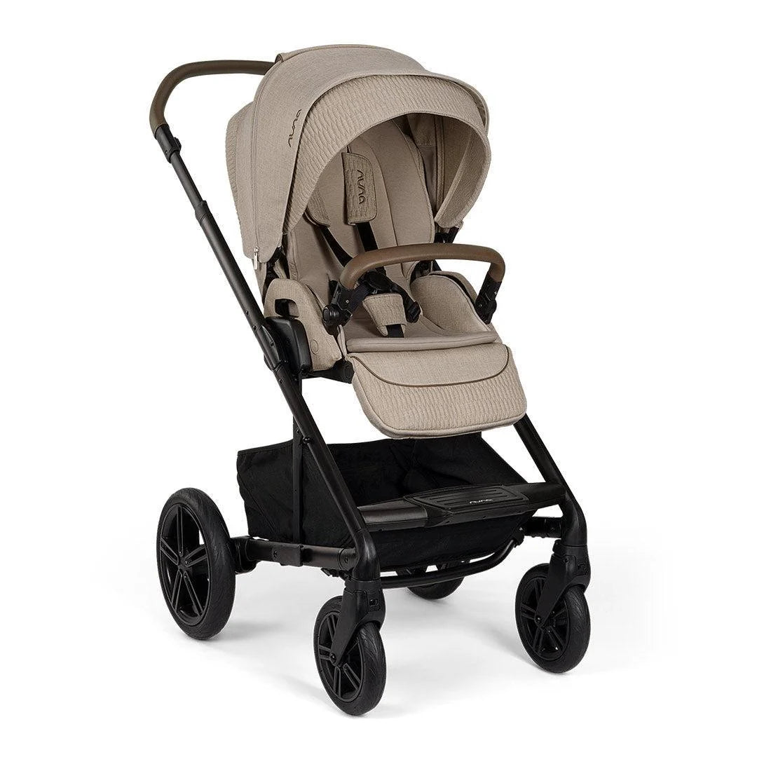 Nuna MIXX Next Pushchair, MIXX Next Carrycot, ARRA Flex Car Seat and BASE Curv Bundle, Cosmopolitan FREE Carrycot Stand