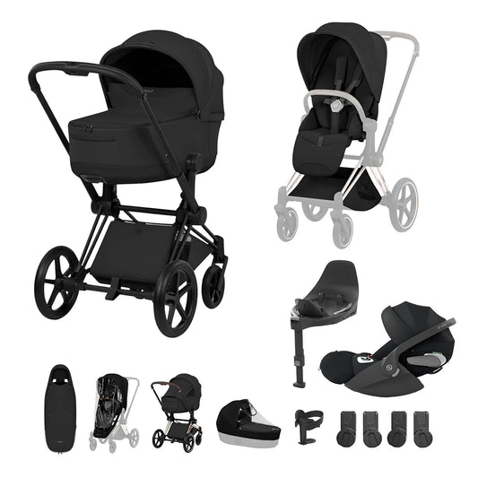 Cybex Priam Ultimate Accessory Bundle - Style Collection Sepia/Matt Black